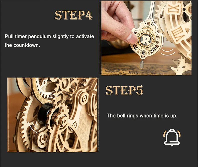 DIY 3D Wooden Owl Clock Model Kit - Image 14