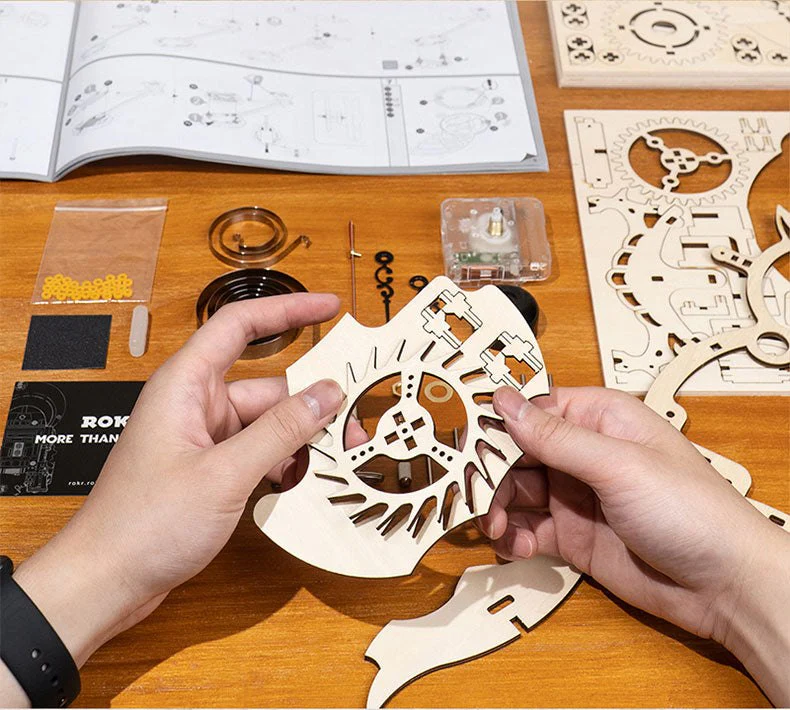 DIY 3D Wooden Owl Clock Model Kit - Image 4