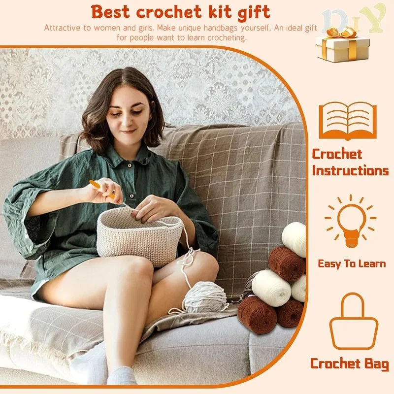 DIY Crochet Shoulder Bag Kit - Boho Flowers - Image 5