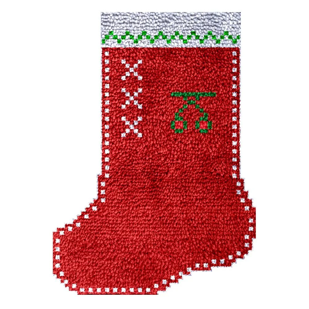 DIY Latch Hook Christmas Stocking - Image 10