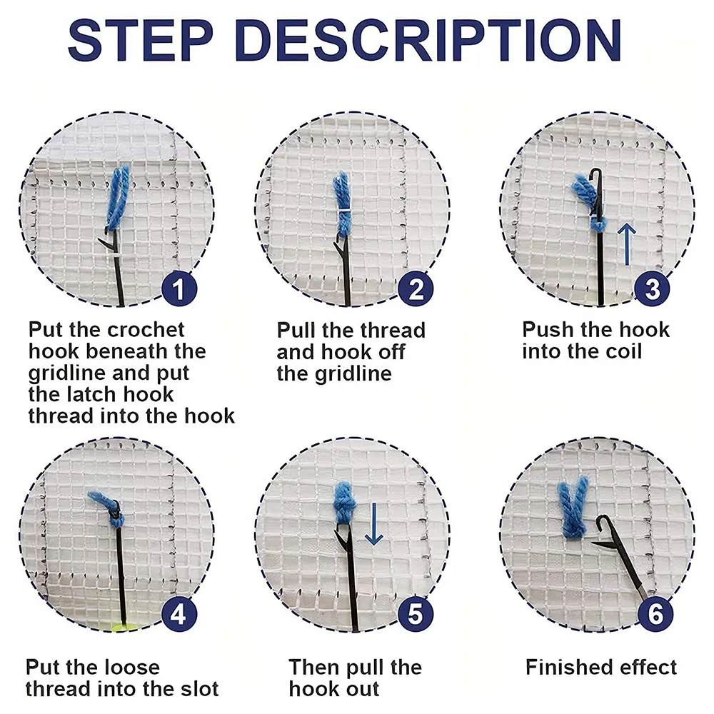DIY Latch Hook Christmas Stocking - Image 14