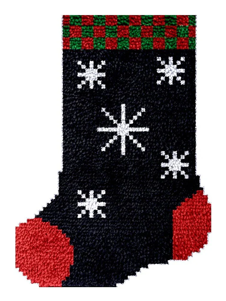 DIY Latch Hook Christmas Stocking - Image 5