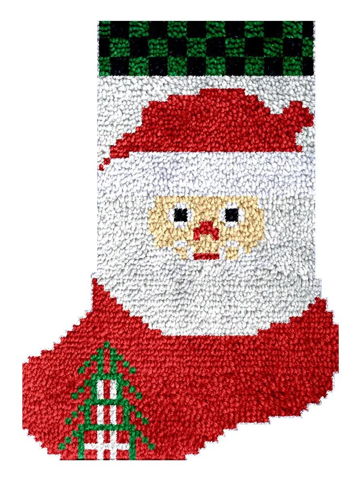 DIY Latch Hook Christmas Stocking - Image 6