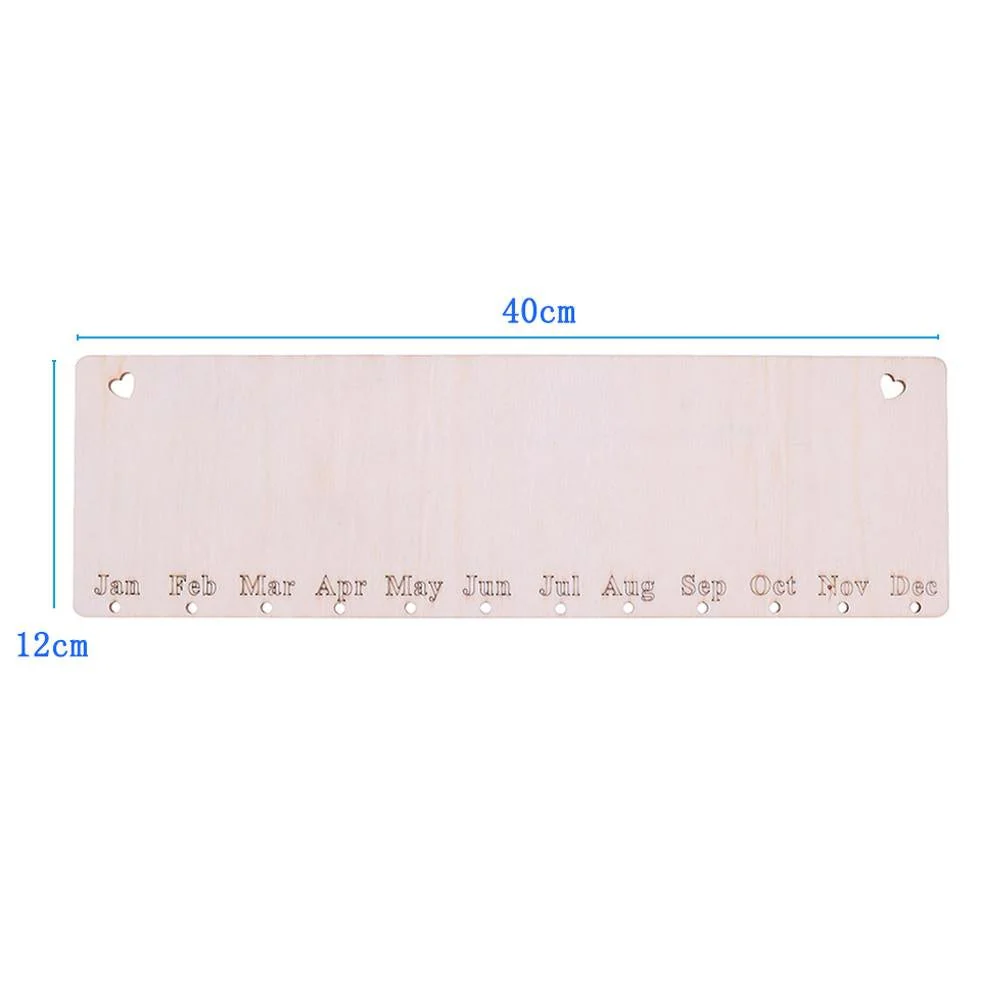 DIY Wooden Hanging Date Calendar Blank Set - Image 4