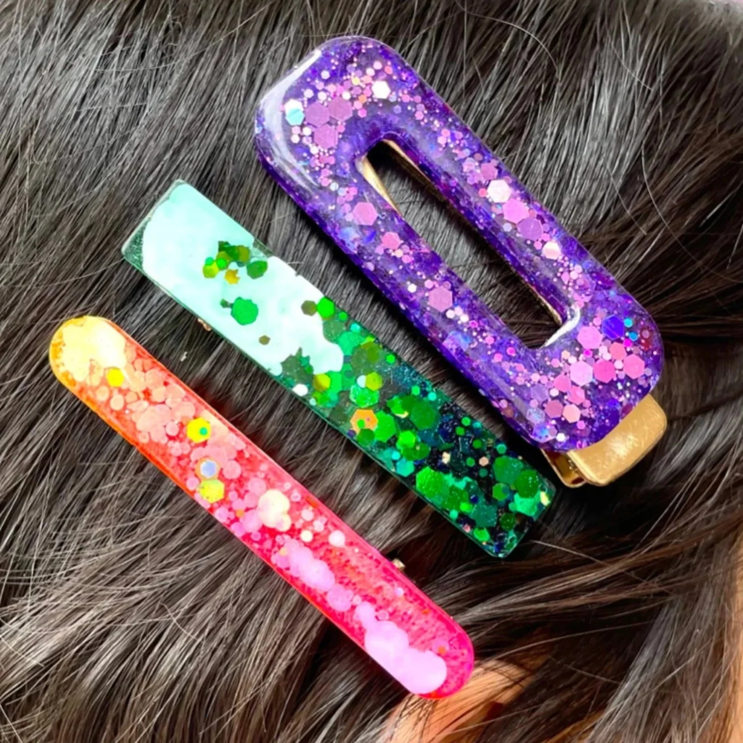 Drippy Resin Hairclip Making Kit - Image 3