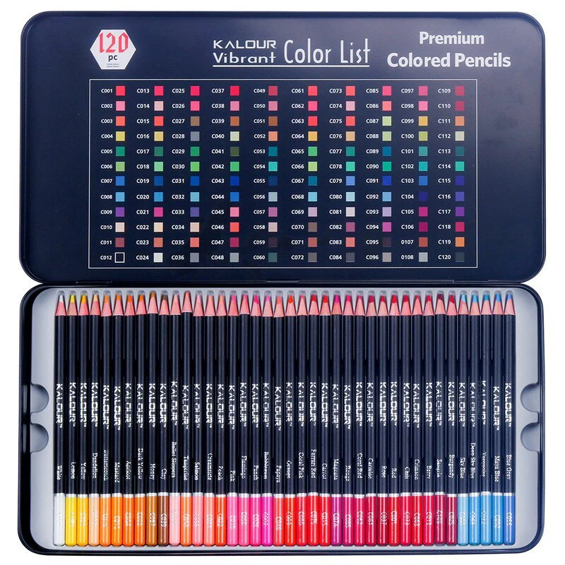 KALOUR 120 Colours Professional Colour Pencil Set - Image 7