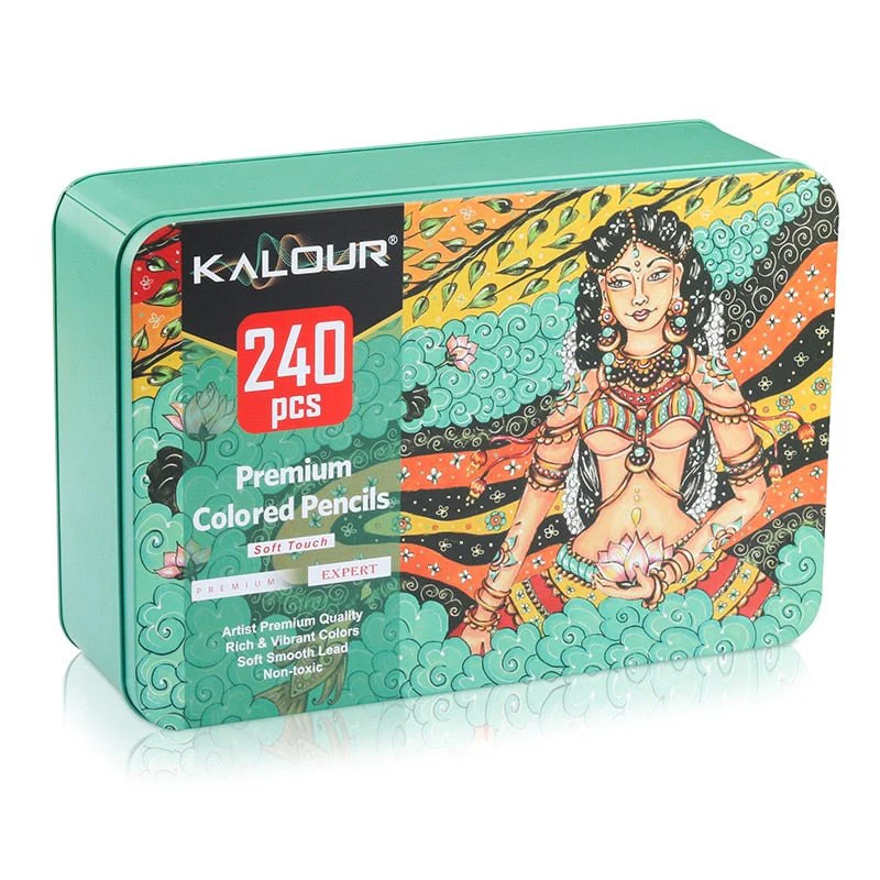Kalour 240 Artist Professional Coloured Pencils Set - Image 9