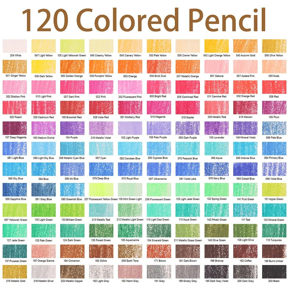 KALOUR Professional Drawing 120 Coloured Pencil Set - Image 6