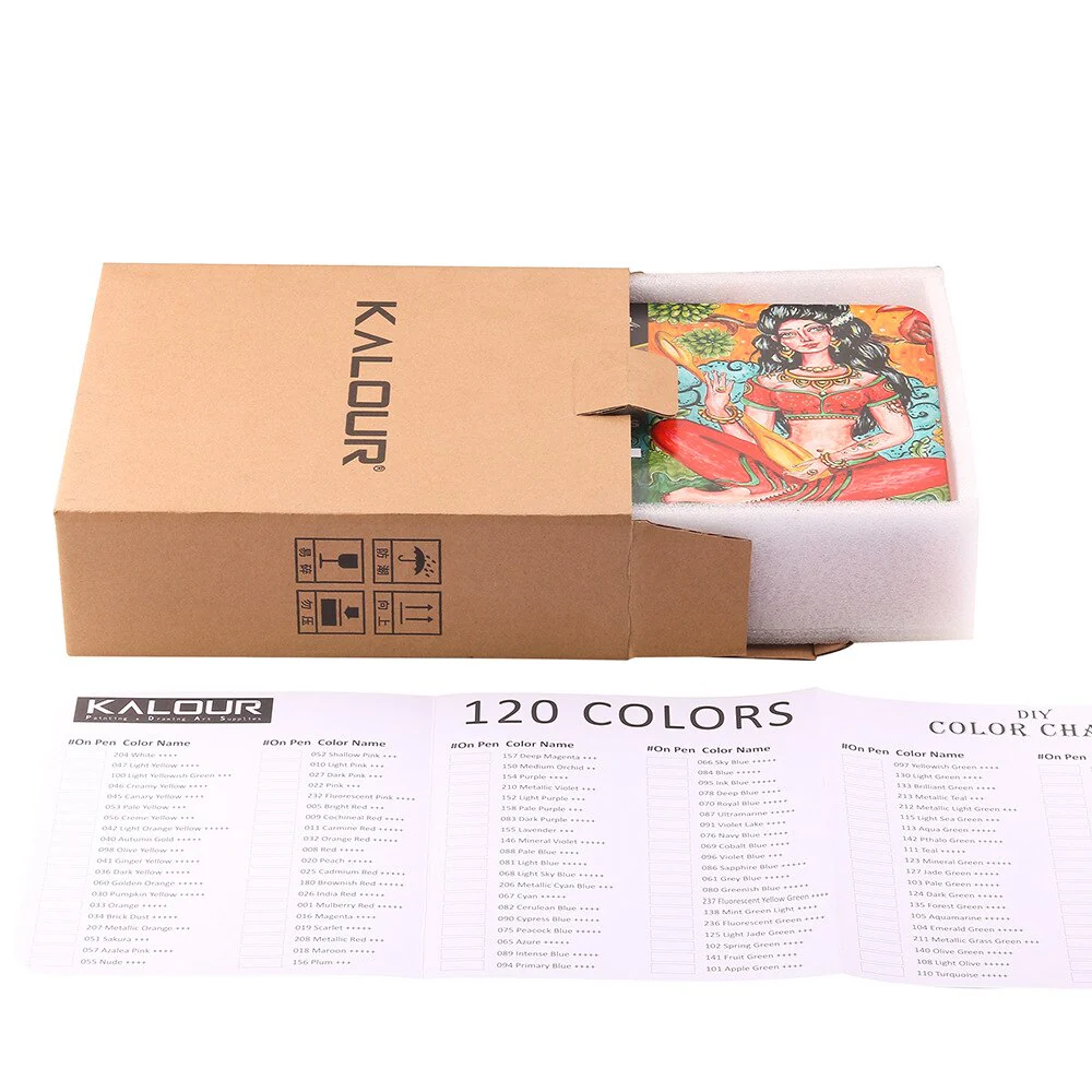 KALOUR Professional Drawing 120 Coloured Pencil Set - Image 9