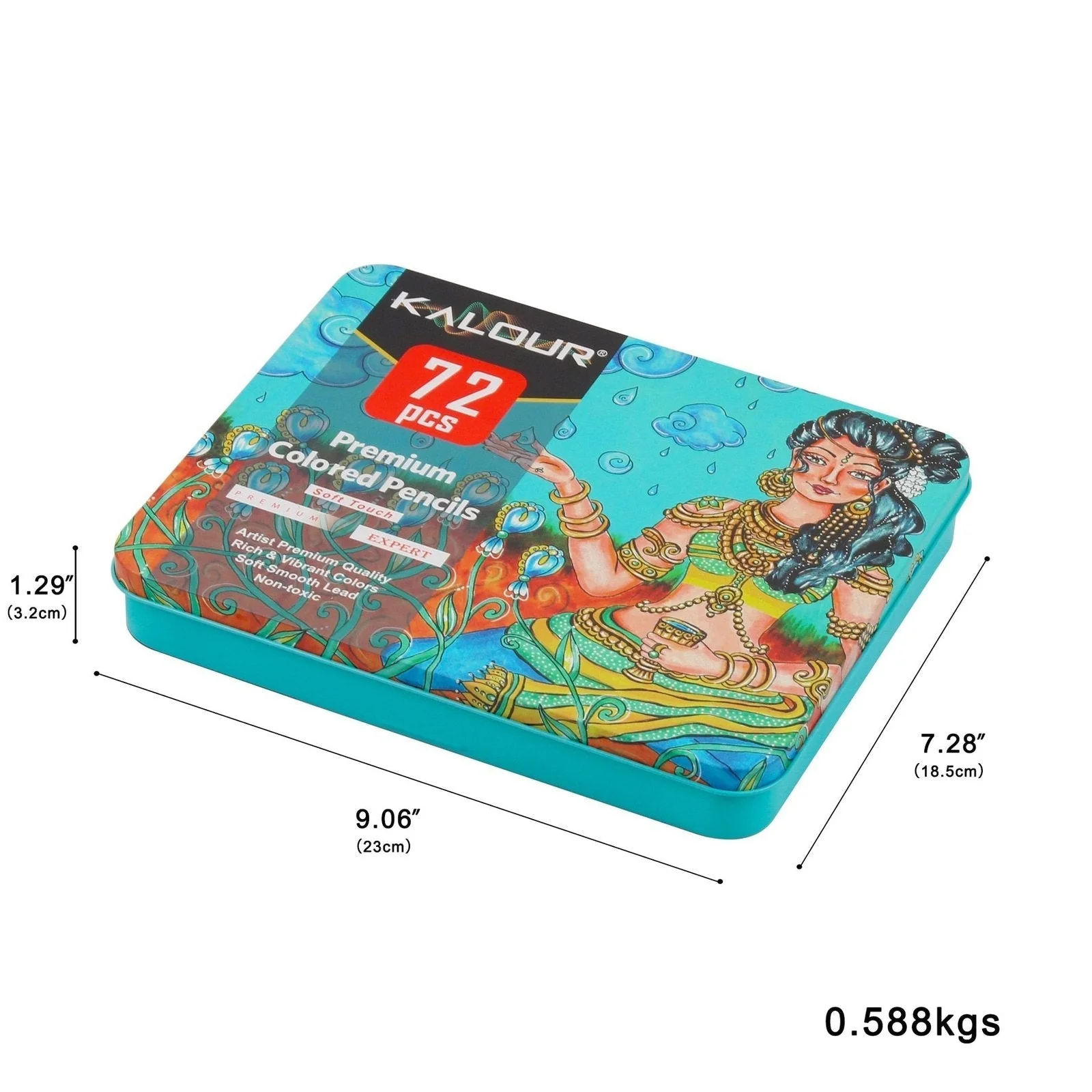 KALOUR Professional Drawing 72 Coloured Pencil Set - Image 9