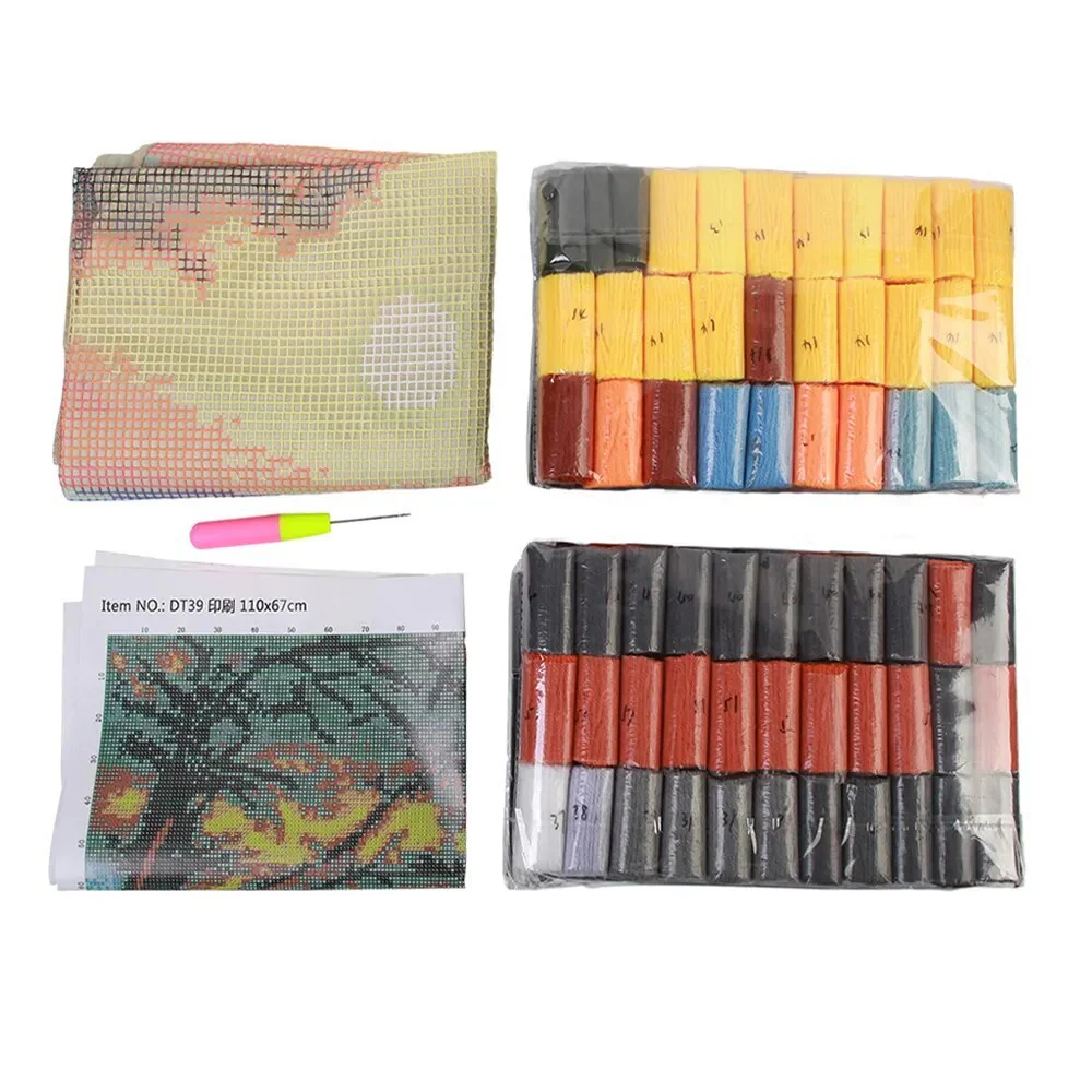 Latch Hook Kit - Rug Making Kit - Halloween Haunted Mansion 61x87cm - Image 3