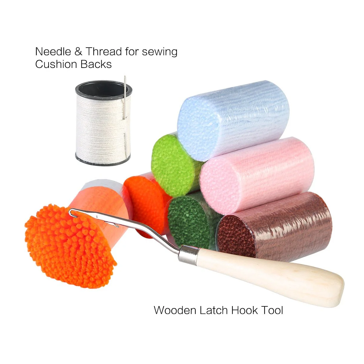 Latch Hook Pillow Making Kit - Christmas Pattern - Image 3