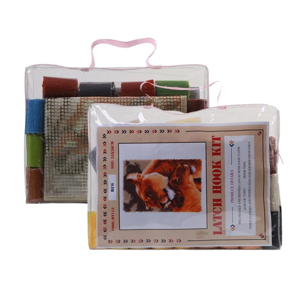 Latch Hook Rug Making Kit - Happy Easter 70x90cm - Image 3