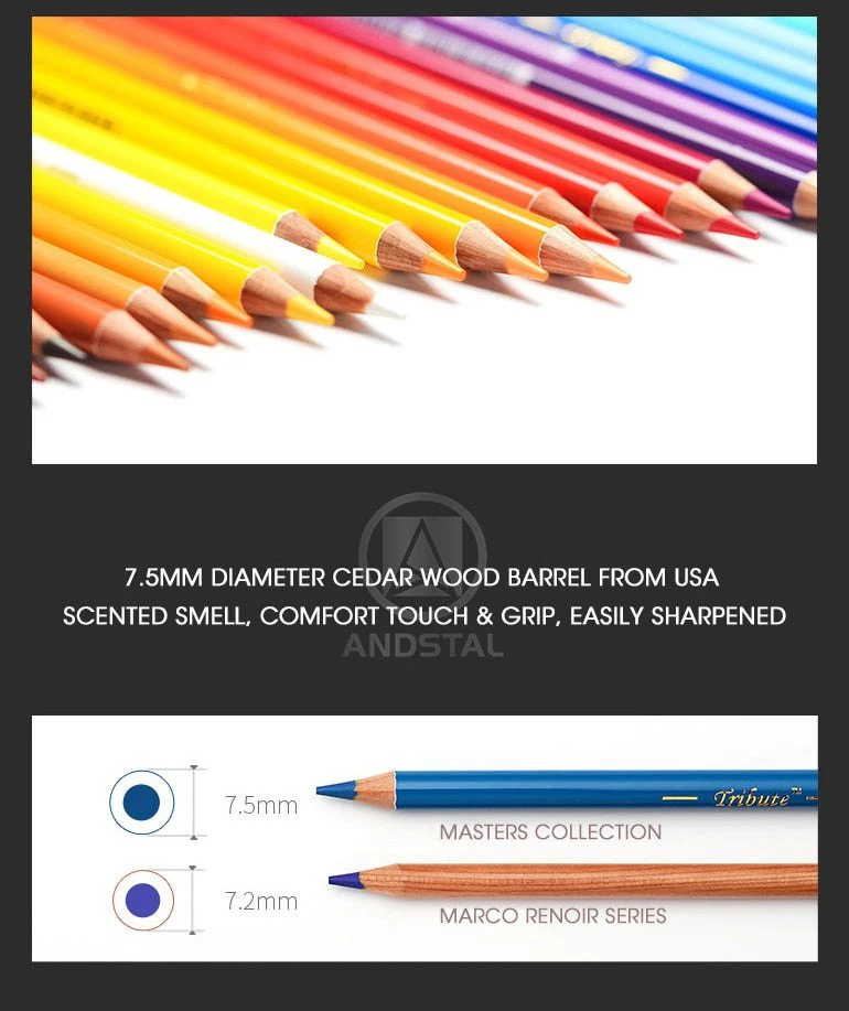 Marco Masters Collection 80 Colors Professional Fine Artist Oil Colour Pencils - Image 6