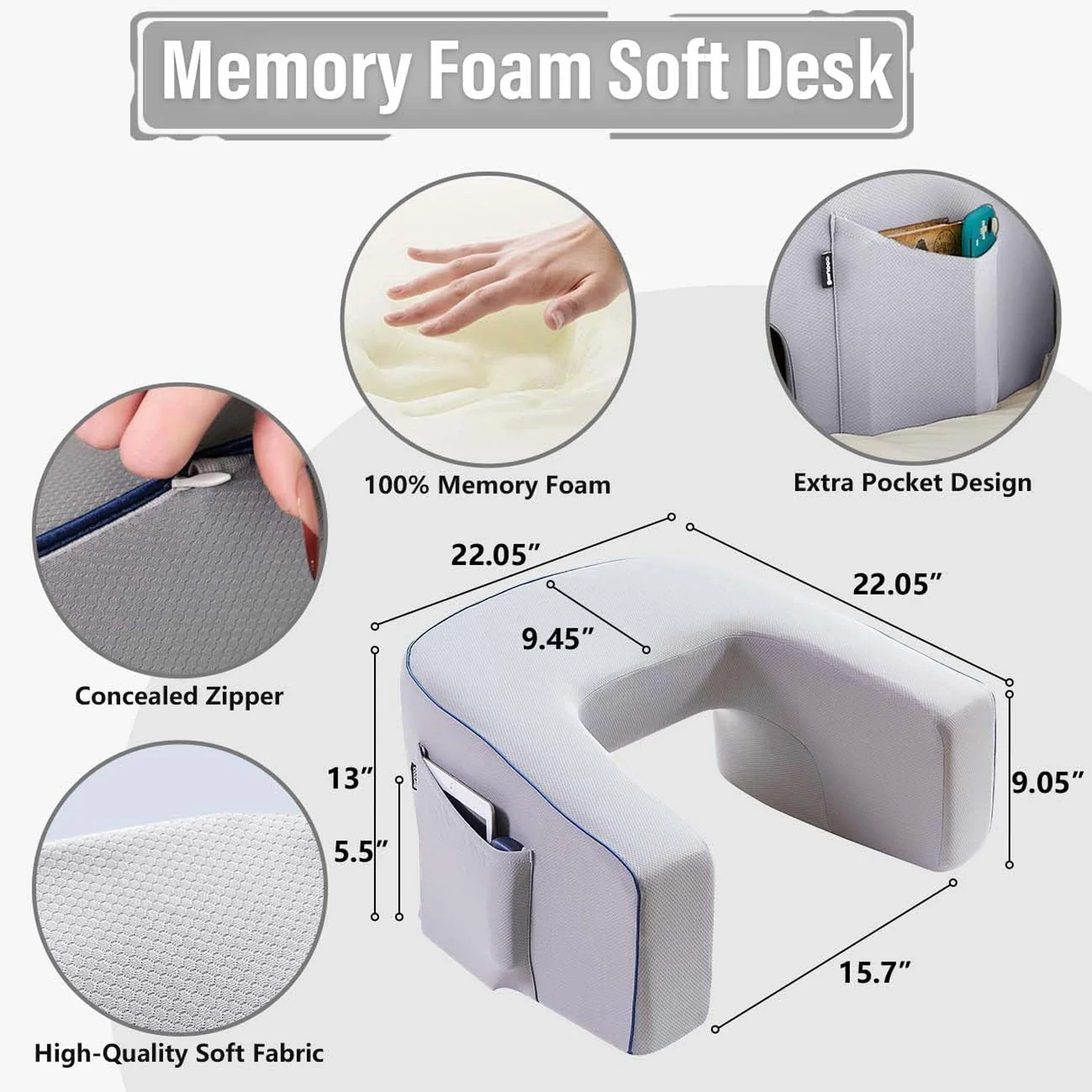 Memory Foam Crafting Lap Desk Pillow - Image 6