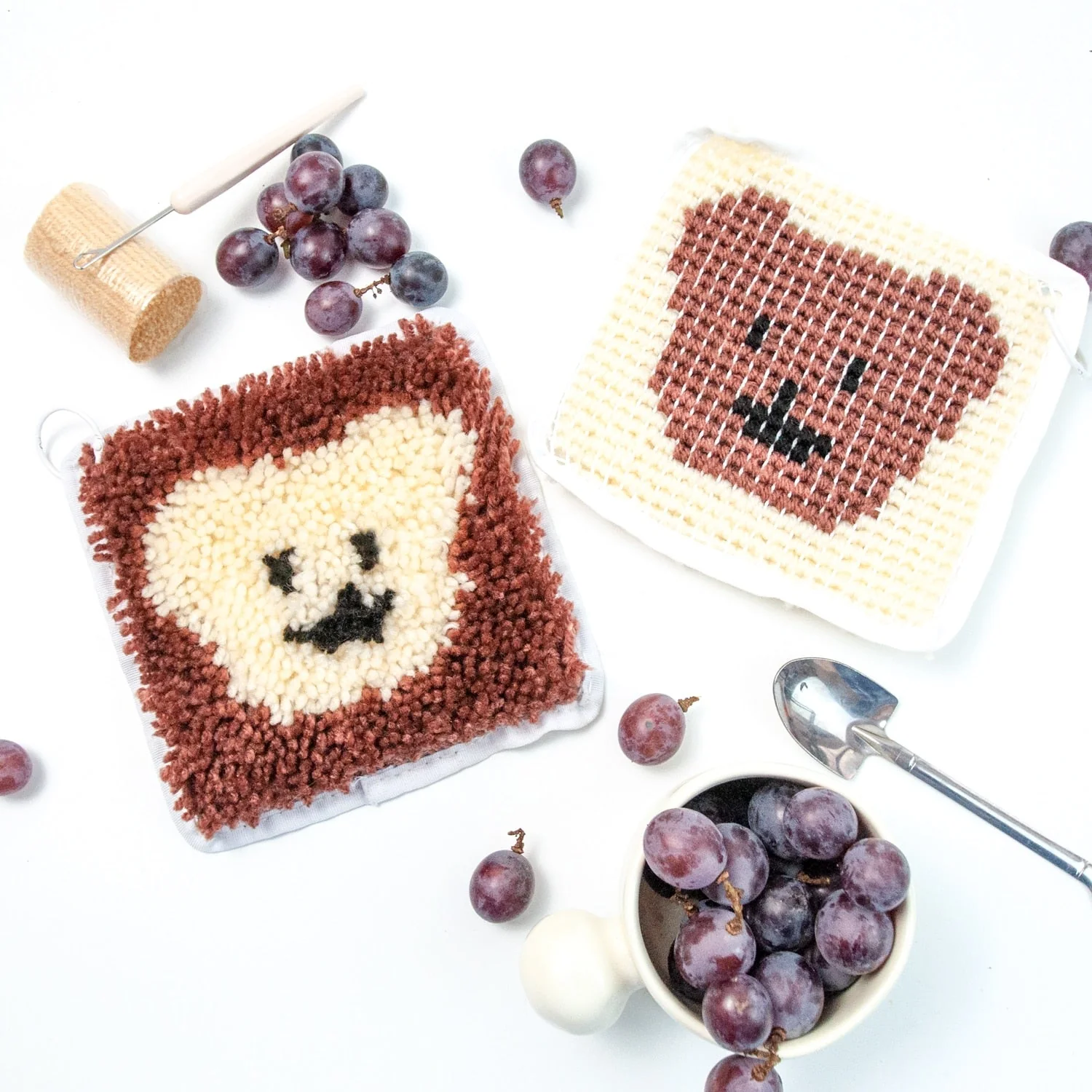 Mini Latch Hook Beginner Kits - Chocolate Teddy Bears - Image 5