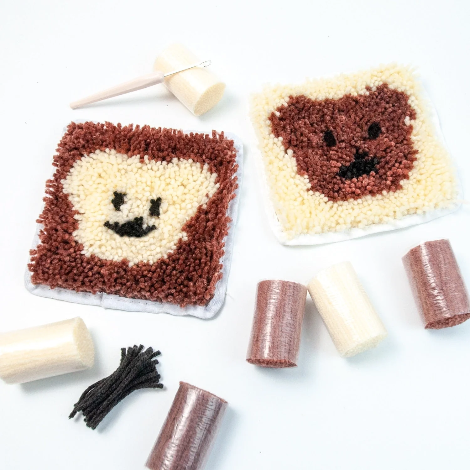 Mini Latch Hook Beginner Kits - Chocolate Teddy Bears - Image 6