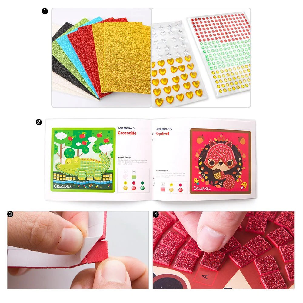 Kids Mosaics Craft Kit - Animal Homeland - Image 3