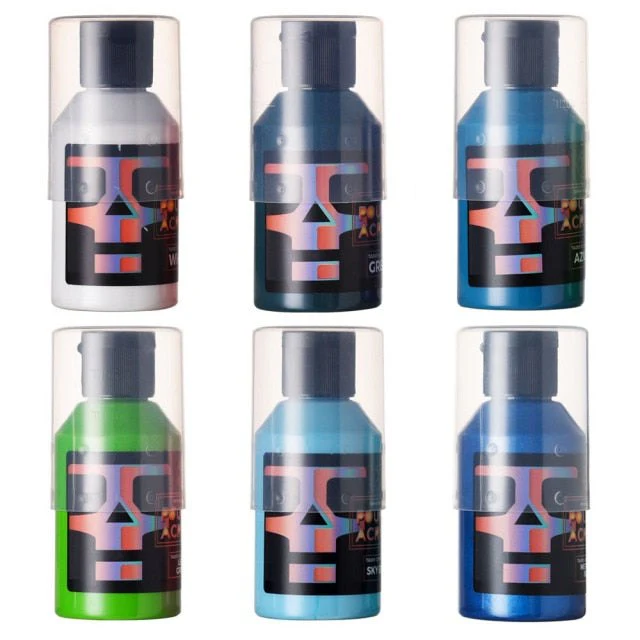 OPHIR 6 x 100ml Pouring Acrylic Paint Starter Pack - Image 3