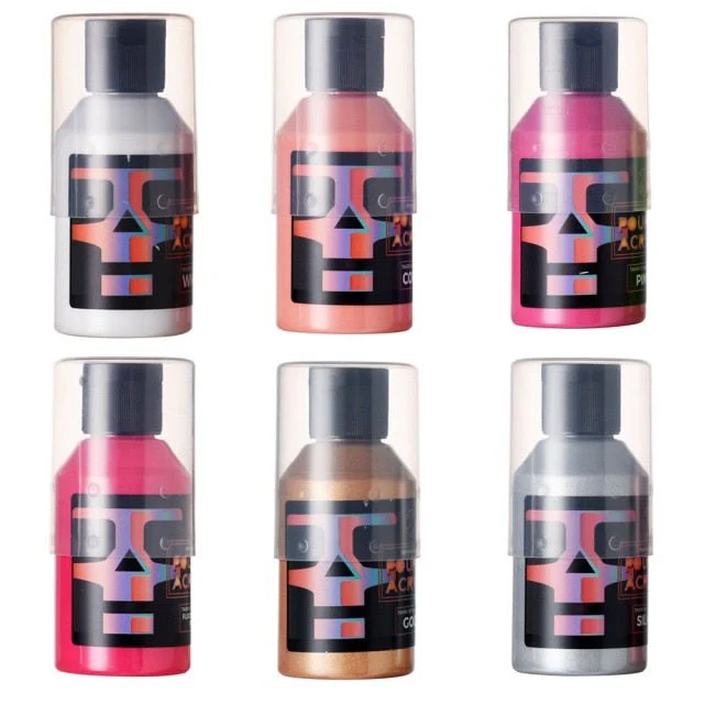 OPHIR 6 x 100ml Pouring Acrylic Paint Starter Pack - Image 5