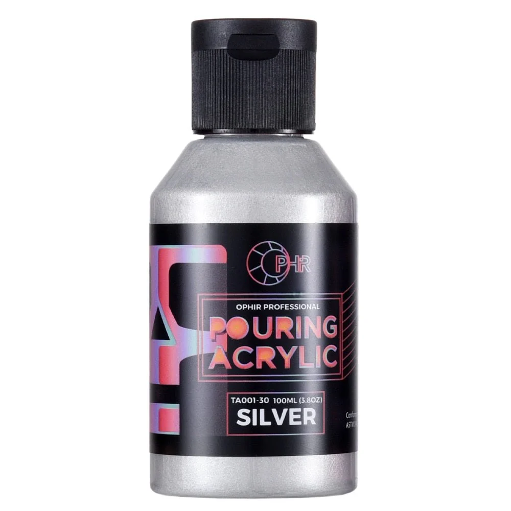 OPHIR 6 x 100ml Pre-Mixed Metallic Acrylic Pouring Paint Starter Pack - Image 7