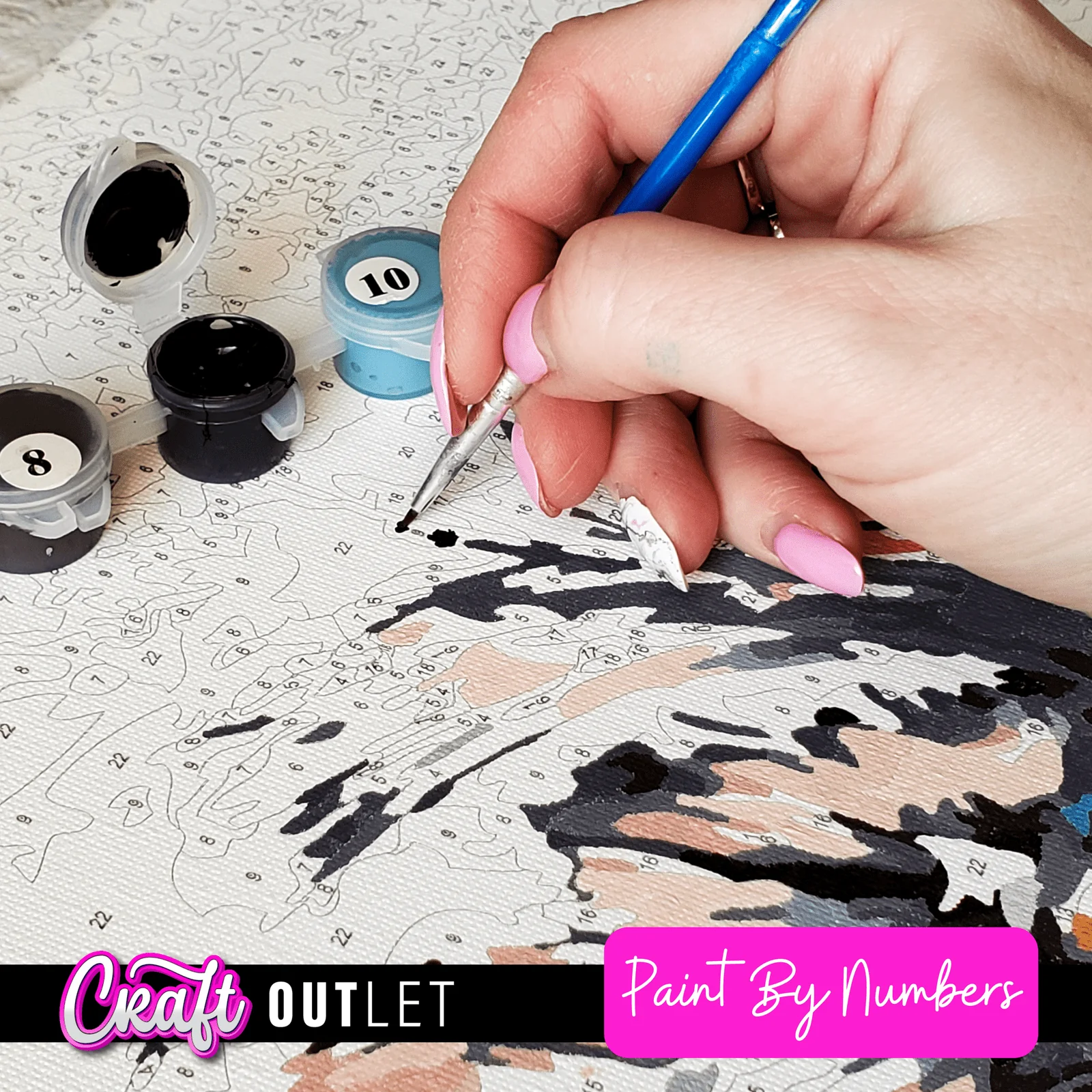 Photoshopped Personalised Photo DIY Paint By Numbers Kit - Image 3