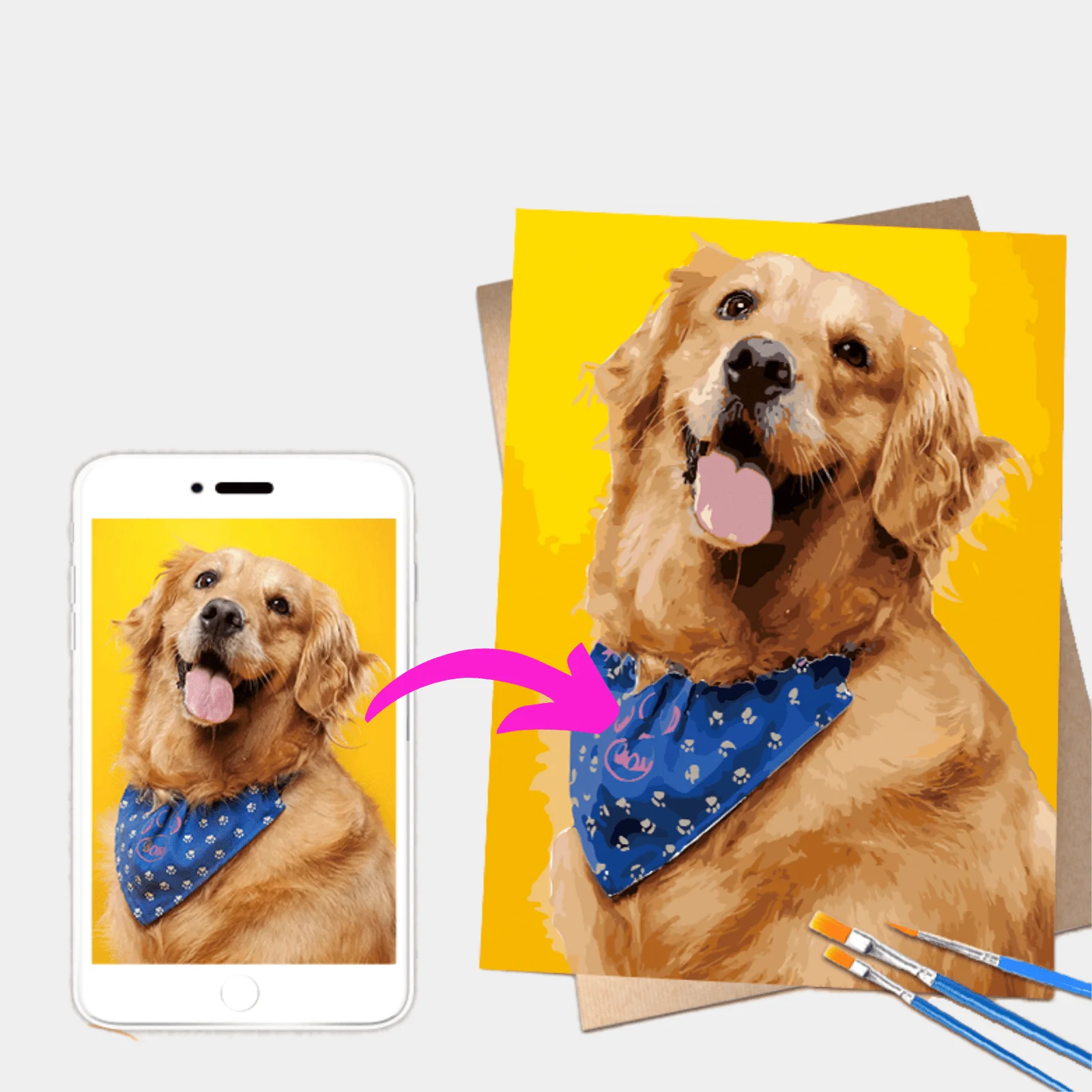 Photoshopped Personalised Photo DIY Paint By Numbers Kit - Image 5