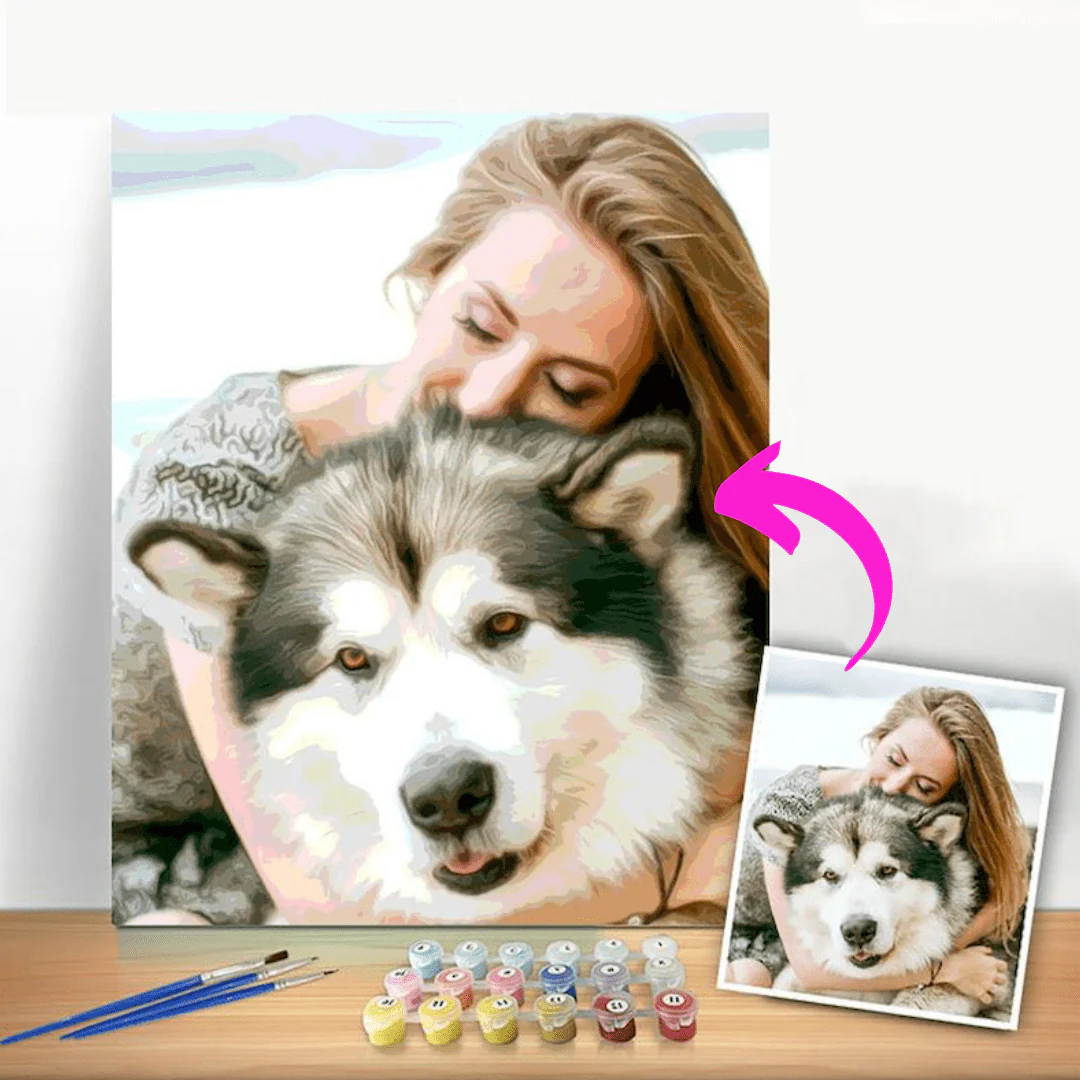 Personalised Photo DIY Paint By Numbers Kit - 24 Colours - Image 5