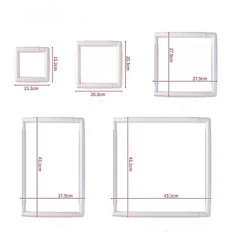 Plastic Square Embroidery Hoop Snap Frame - Image 8