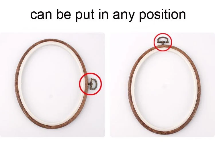 Retro Round Oval Embroidery Hoops - Image 13