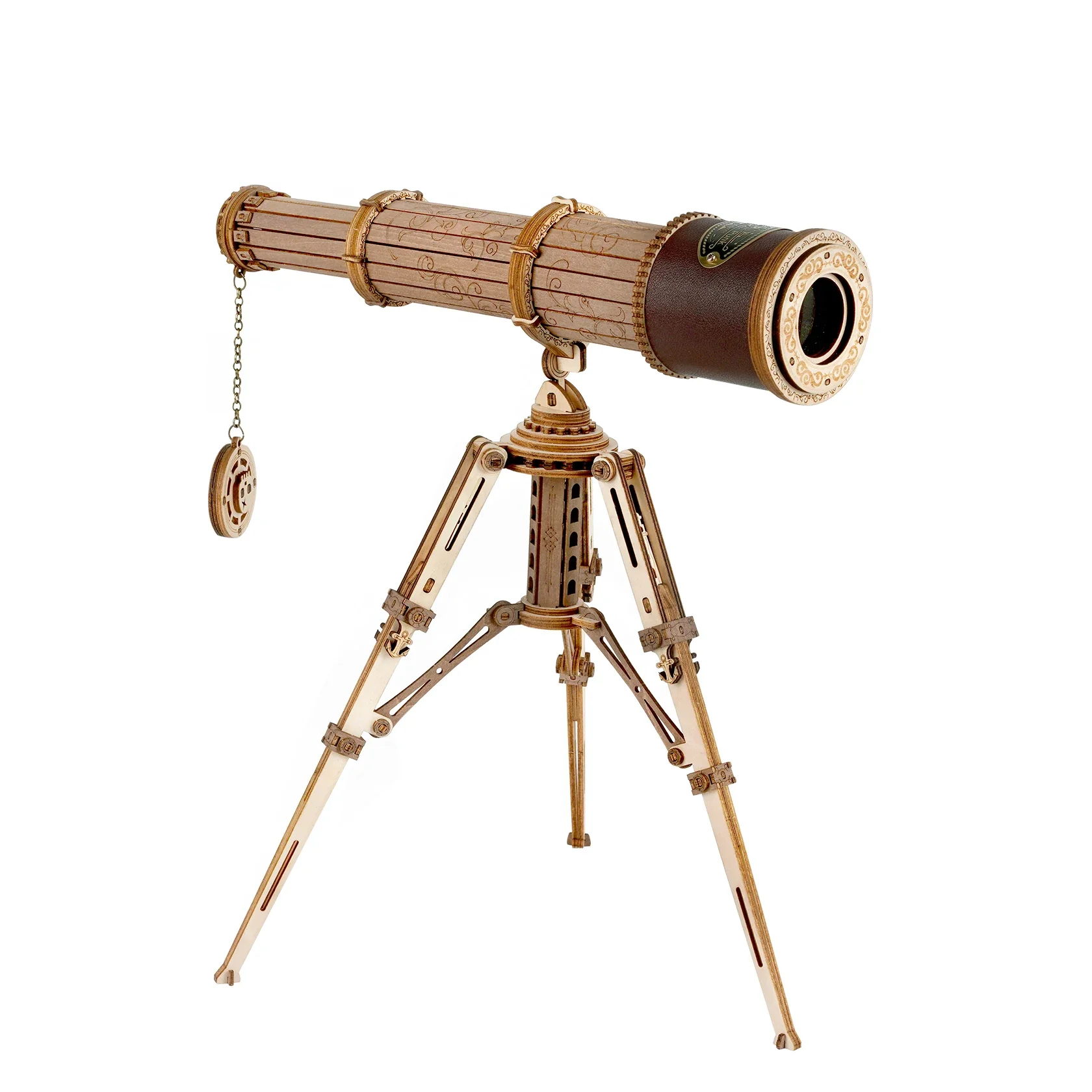 Rokr 3D Wooden Puzzle Model Building Kit - Monocular Telescope - Image 6