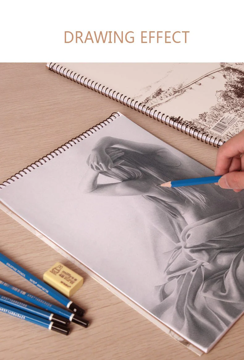 A4 Artist Drawing Painting Sketch Pad 40 Sheets - Image 3