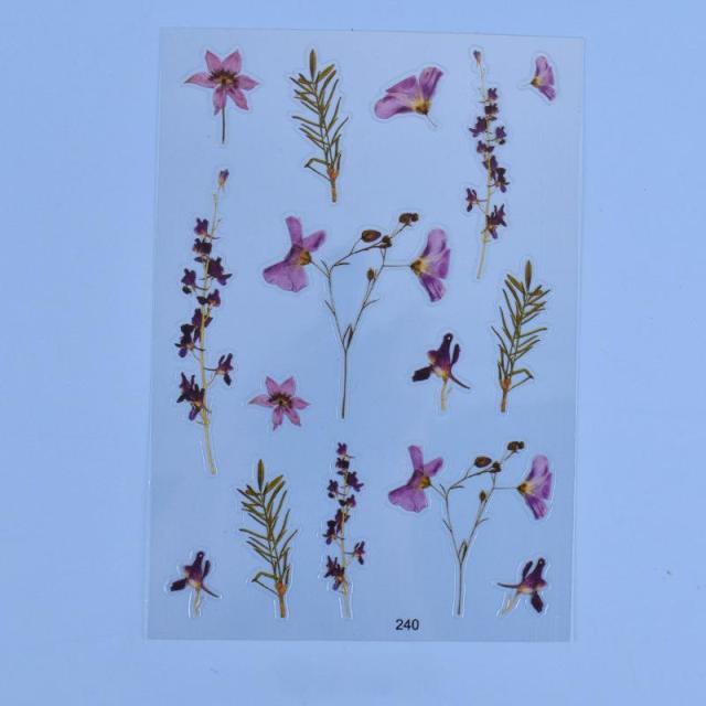 Transparent Flowers Stickers Epoxy Resin Filling - Image 11