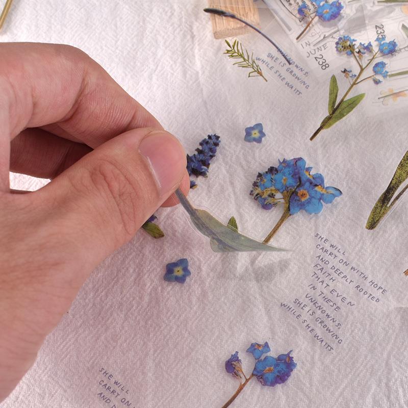 Transparent Flowers Stickers Epoxy Resin Filling - Image 12