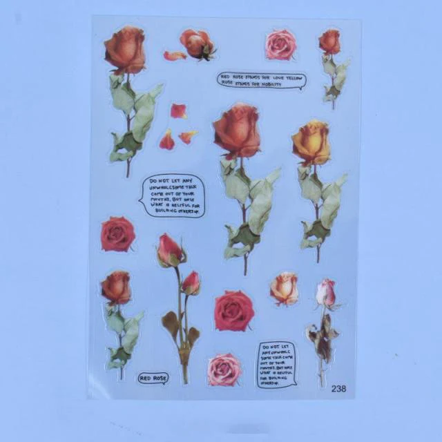 Transparent Flowers Stickers Epoxy Resin Filling - Image 13