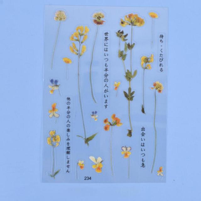 Transparent Flowers Stickers Epoxy Resin Filling - Image 18