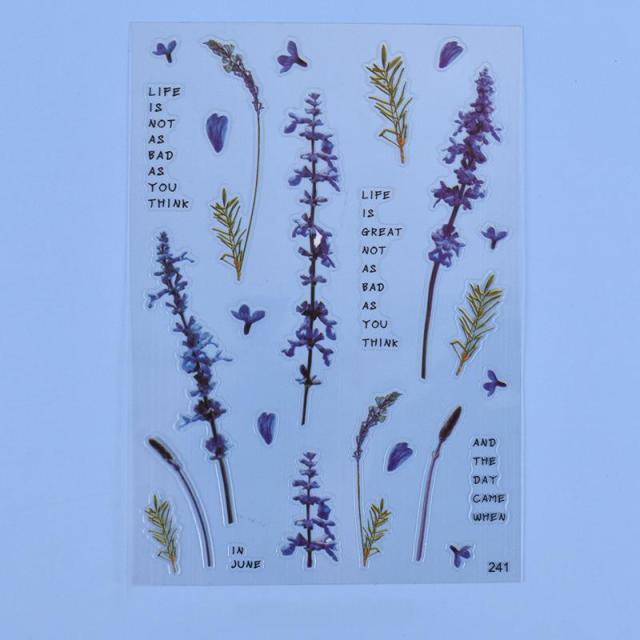 Transparent Flowers Stickers Epoxy Resin Filling - Image 3