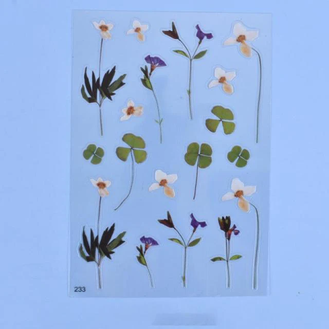 Transparent Flowers Stickers Epoxy Resin Filling - Image 9