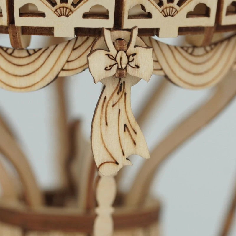 Rolife Vintage DIY Wooden 3D Model Kits - Hot Air Balloon - Image 3